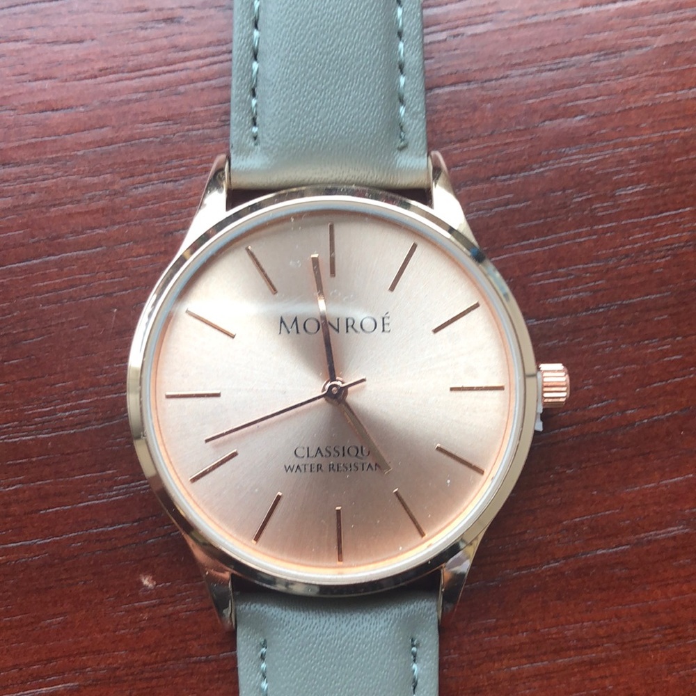 Monroe rose gold watch
